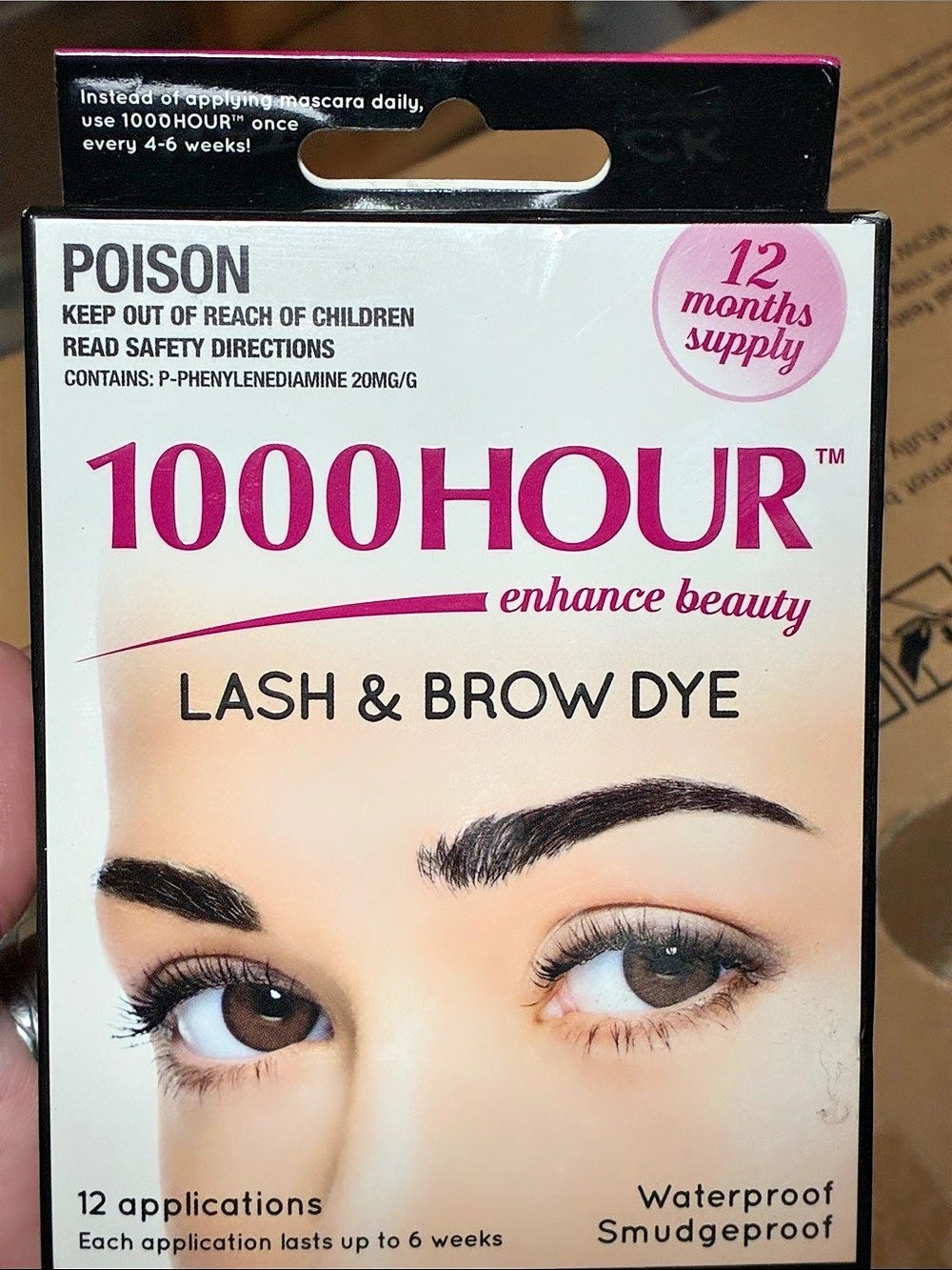 1000HOUR Lash & Brow Dye Natural Black NWT
